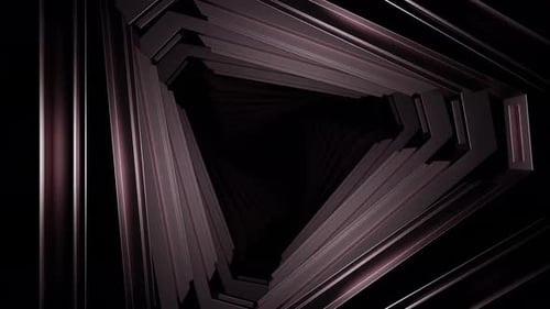 3D-Tunnel mit Dunkelheit