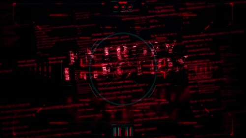 Digital Code HUD Text Reveal Title Opener