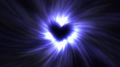 Violettes Lichtgeschwindigkeitsherz