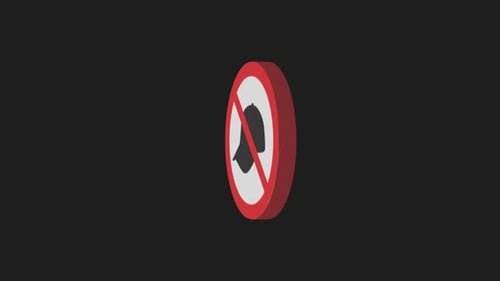 warning icon motion graphic