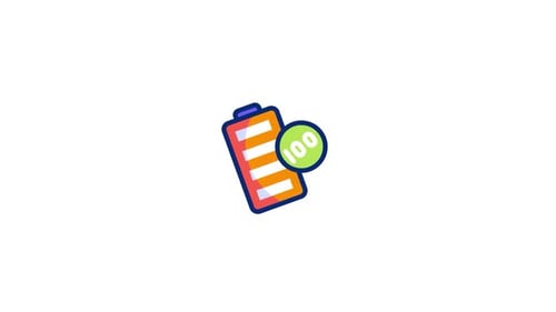 Icono animado de batería