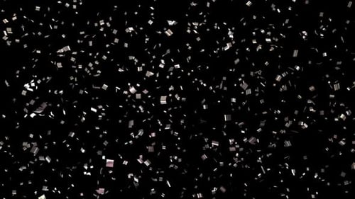 Shiny Gold and Silver Confetti Falling Loop Animation