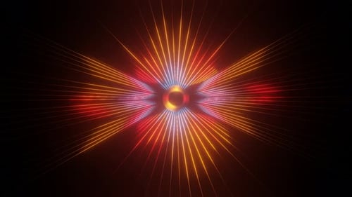 Pulsierender Starburst Vj Loop
