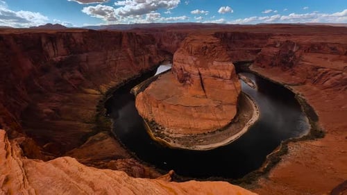 Horseshoe Bend, scenic river bend canyon at Colorado River, near famous Grand Canyon, Arizona.