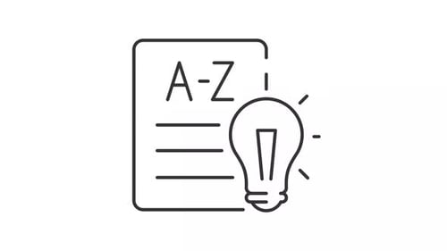 Language arts line animation