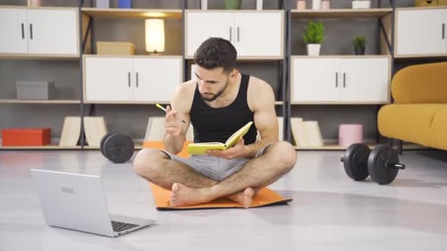 Fitness instructor trains students.