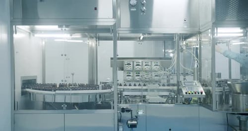 Des scientifiques portant des vêtements de protection stériles travaillent dans un laboratoire moderne