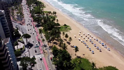 Cidade litorânea do estado de Recife, Pernambuco. Nordeste brasileiro
