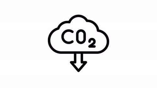co2 line icon animation