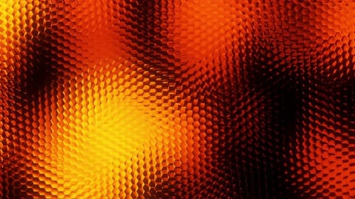 Orange Hexagonal Refractions
