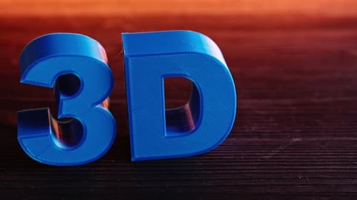 3D Sign Printed With 3D Printer
