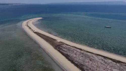 Aerial beautiful view of the island
