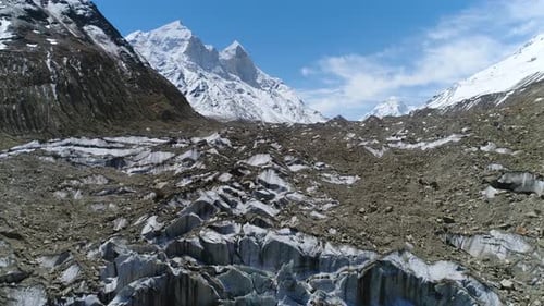 Gomukh or Gaumukh Uttarakhand, India
Gomukh is the terminus or snout of the Gangotri Glacier & the s