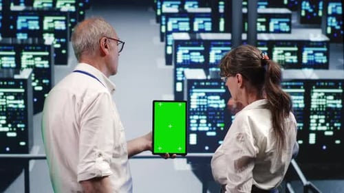 Gegenüberstellung des Mockup-Laptop-Server-Hubs