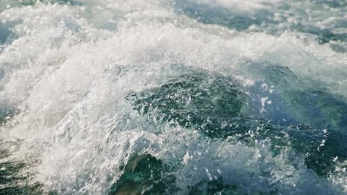 Dynamic Ocean Waves Mesmerizing Closeups of Turbulent Waters and Their Endless Intricacies and