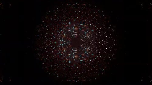 Colorful Glitter Particles Background Animation Loop