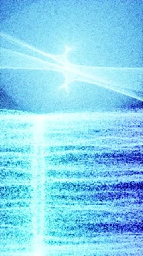 Abstract Lighting Dust Particle and Glare on a Dark Background