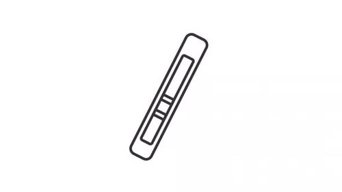 Minimalist Line Art Cutter Knife Tool Animation