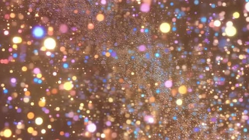 Abstract Colorful Shimmering Bokeh Particles Background