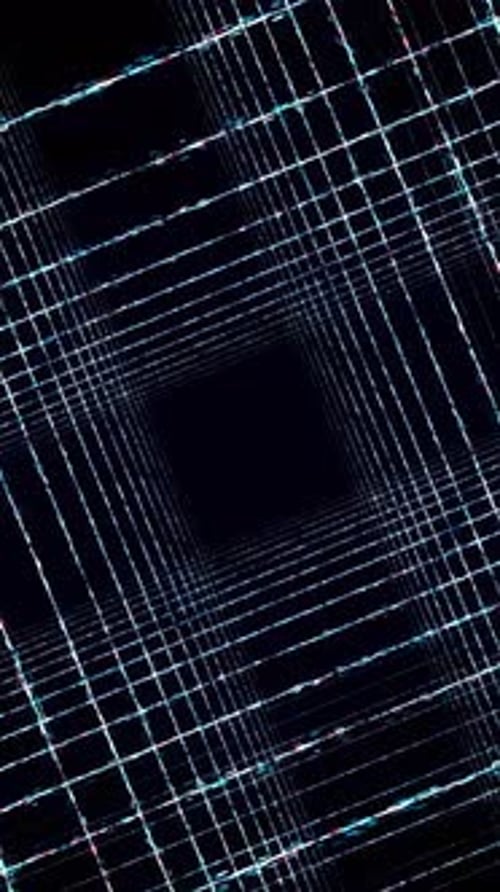 Vortex de lignes croisées produisant des motifs de kaléidoscope infinis adaptés à la musique et aux arts visuels