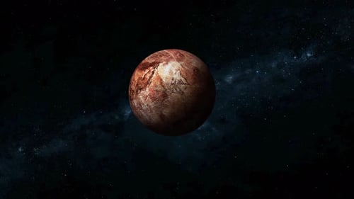 Rotated Realistic 3d Makemake Fictional Planet