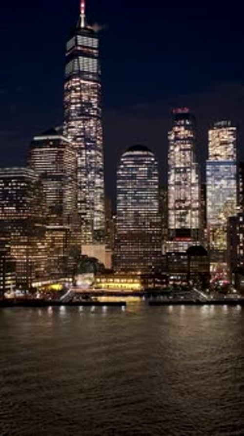 New York Skyline At Manhattan In New York United States.