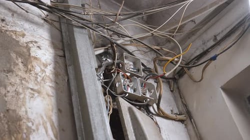 Exposed Wiring With Junction Boxes
