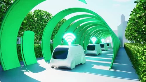 A prototype super car rushes through an undefined