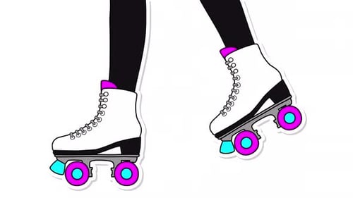 Walk Sticker Alpha Animation