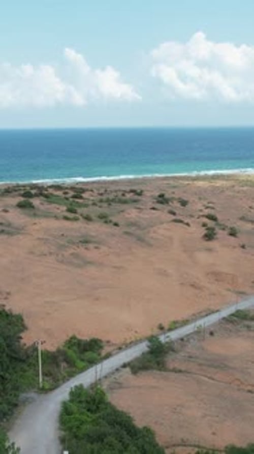 Sea Landscape in Passing Car