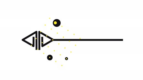 Minimalist Geometric Play Button Reveal Animation