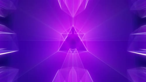 Flying Through Neon Geometric Tunnel Background Loop