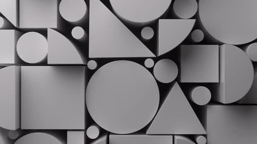 Abstrakte geometrische Formen, beweglicher Schleifenhintergrund