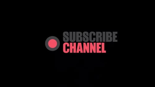 Social Media Youtube Icon Subscribe Intro 4K