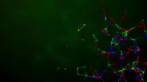 Colorful Plexus Background Loop V5