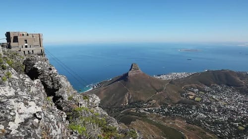 Table Mountain, Cape Town, South Africa - Static Shot