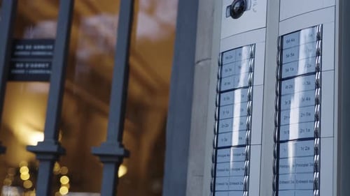 Apartments Video Intercom System on Entrance Door Barcelona