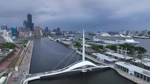 Port And Panorama Of The Center Of Kaohsiung