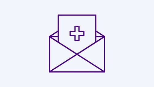 Flat Design Medical Message Envelope Reveal