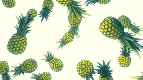 Fallende Ananas