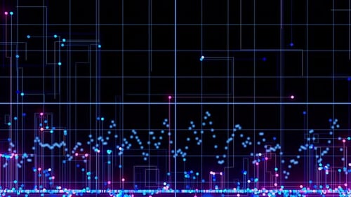 Intelligence artificielle, traitement des mégadonnées, animation de flux, cœur d'informatique quantique avec données