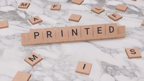 Palabra IMPRESA en Scrabble