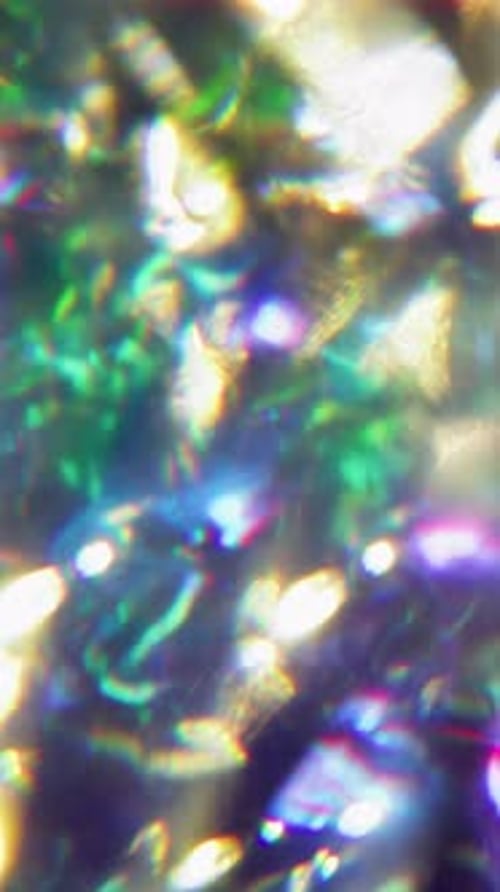 Colorful Abstract Light Refraction with Sparkling Rainbow Effects