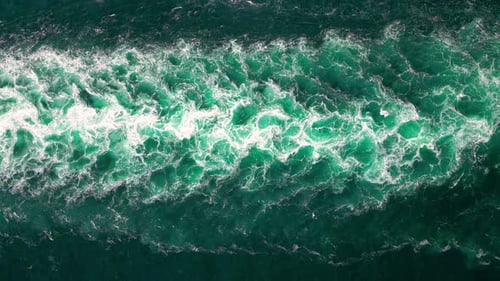 Ocean Waves Show Raw Power Ocean Water Creates Motion Ocean Surface Delivers Ocean Energy