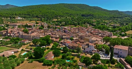 The Ancient Authentic Town of Aups in Provence France with Traditional Architecture