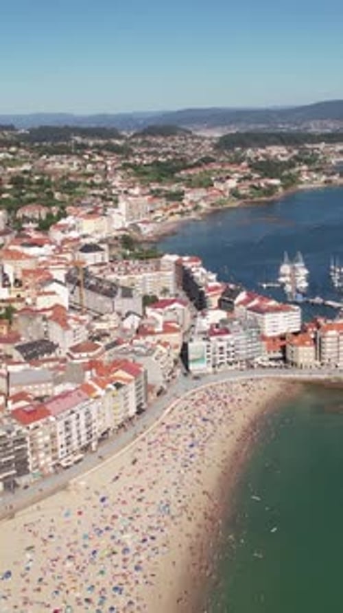 City of Sanxenxo, Spain Vertical Video