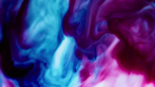 Color Blend Paint Overflow Contrasting Mix Ink, Slow Motion Stock ...