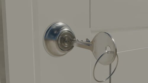 Unlock new opportunities with this key in a modern door lock