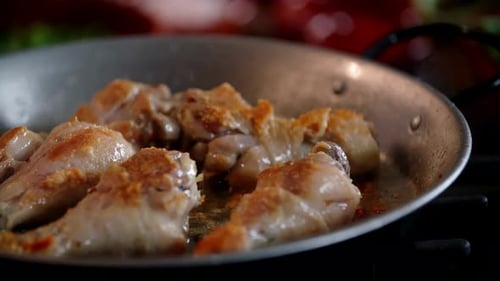 Cooking Chicken Paella