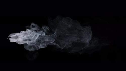 Nahtlose Schlaufe mit dichtem, feinem Smoke Rising